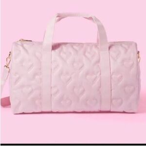Stony Clover X target pink Heart-Patterned Women's duffle bag